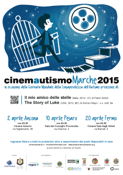 Locandina di cinemAutismo Marche 2015.